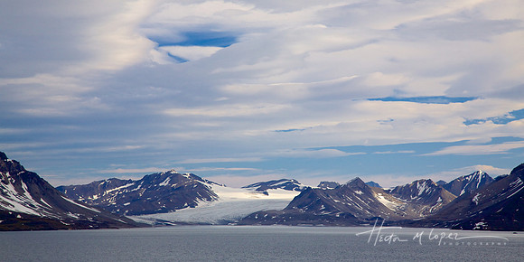 Glacier at Isfjorden, Spitsbergen
