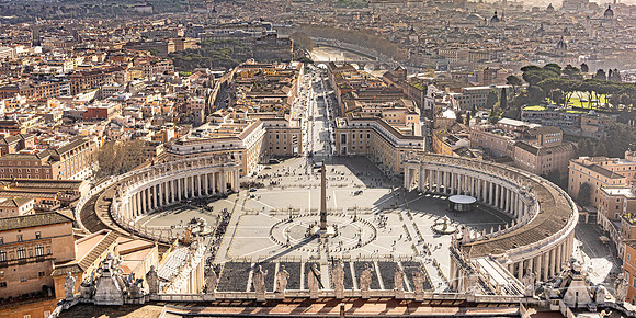 View from St Peters Basilica Dome