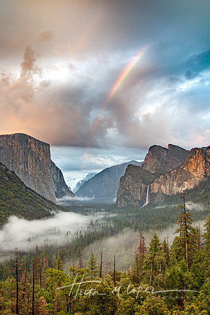 Rainbow from Tunnel View High Res