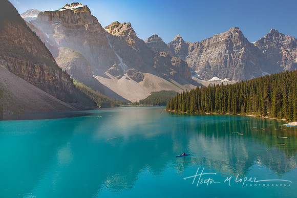 Lone Kayaker Moraine Lake