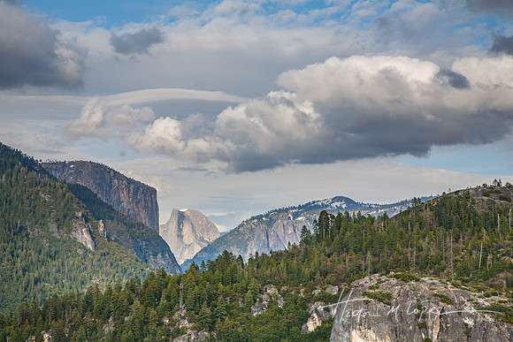 Half Dome and Clouds