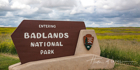 Badlands Sign