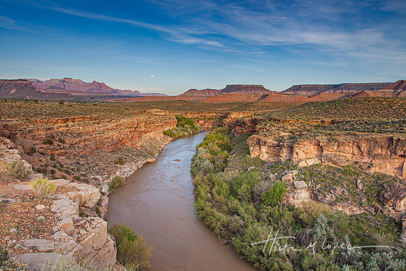 Full Moon Over Zion Plateau