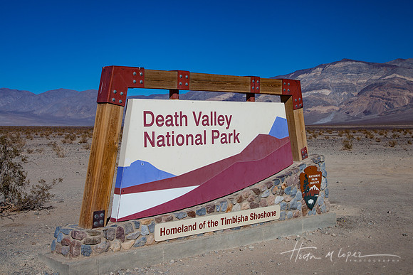Death Valley Park Sign