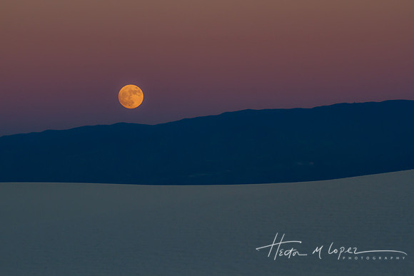 White Sands Full Moon 2