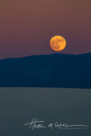 White Sands Full Moon