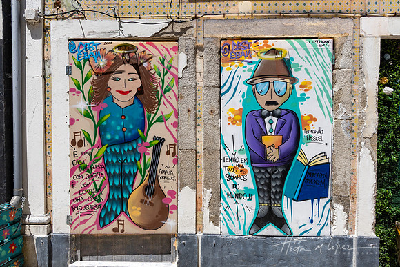 Amalia and Pessoa Street Art Aveiro