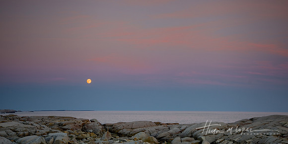 Moonrise, Peggy's Cove