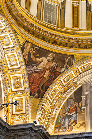 St Peters Basilica Ceiling Detail 3