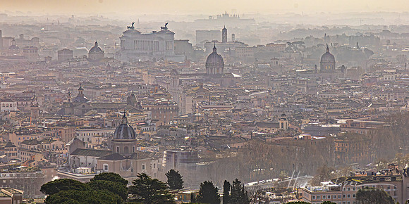 Rome from St Peters Basilica Dome