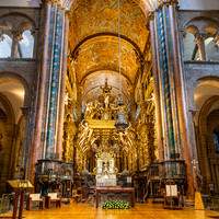 Santiago Cathedral Altar and Botafumeiro