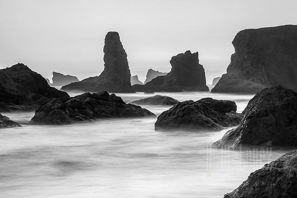 Bandon Stacks at Dusk