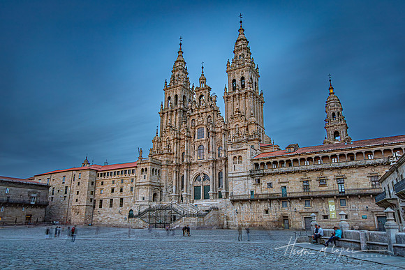 Santiago Cathedral at Dusk