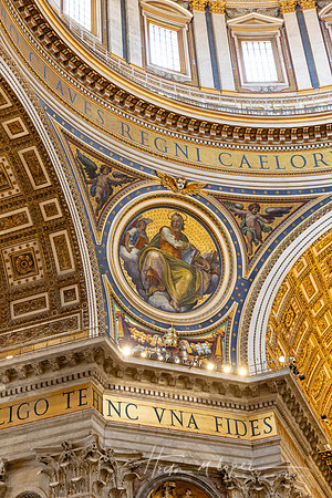 St Peters Basilica Ceiling Detail 2