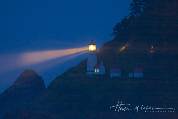 Heceta Head LIght in Fog