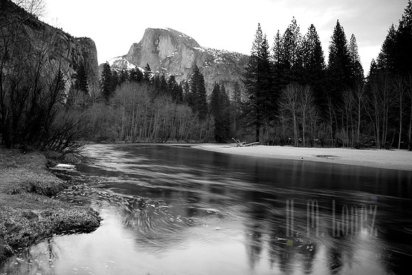 Half Dome Over the Merced River
