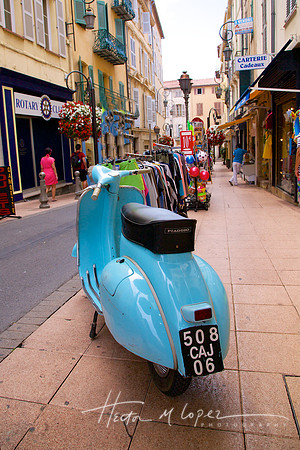 Blue Vespa