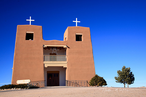 Sacred Heart Against Blue Sky